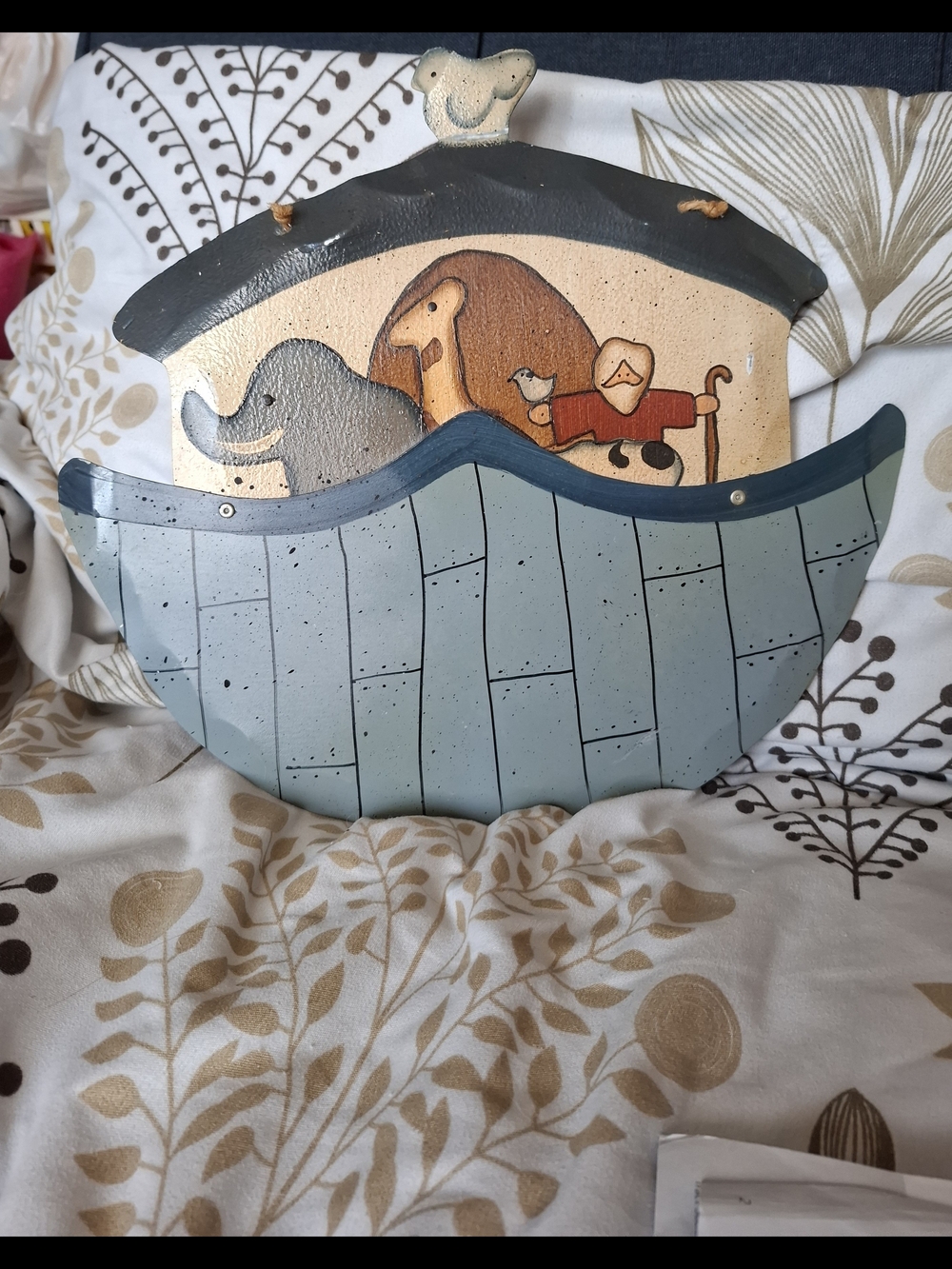 Hand-Painted Noah's Ark Wall Decor